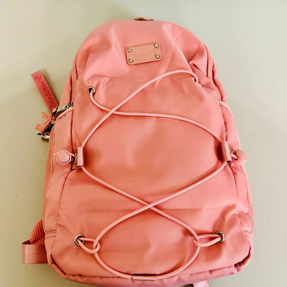 BEARPAW PINK NYLON  BARBIECORE BARBIE PADDED BACKPACK MEDIUM